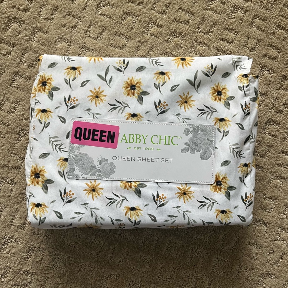 Queen Floral Sheet Set